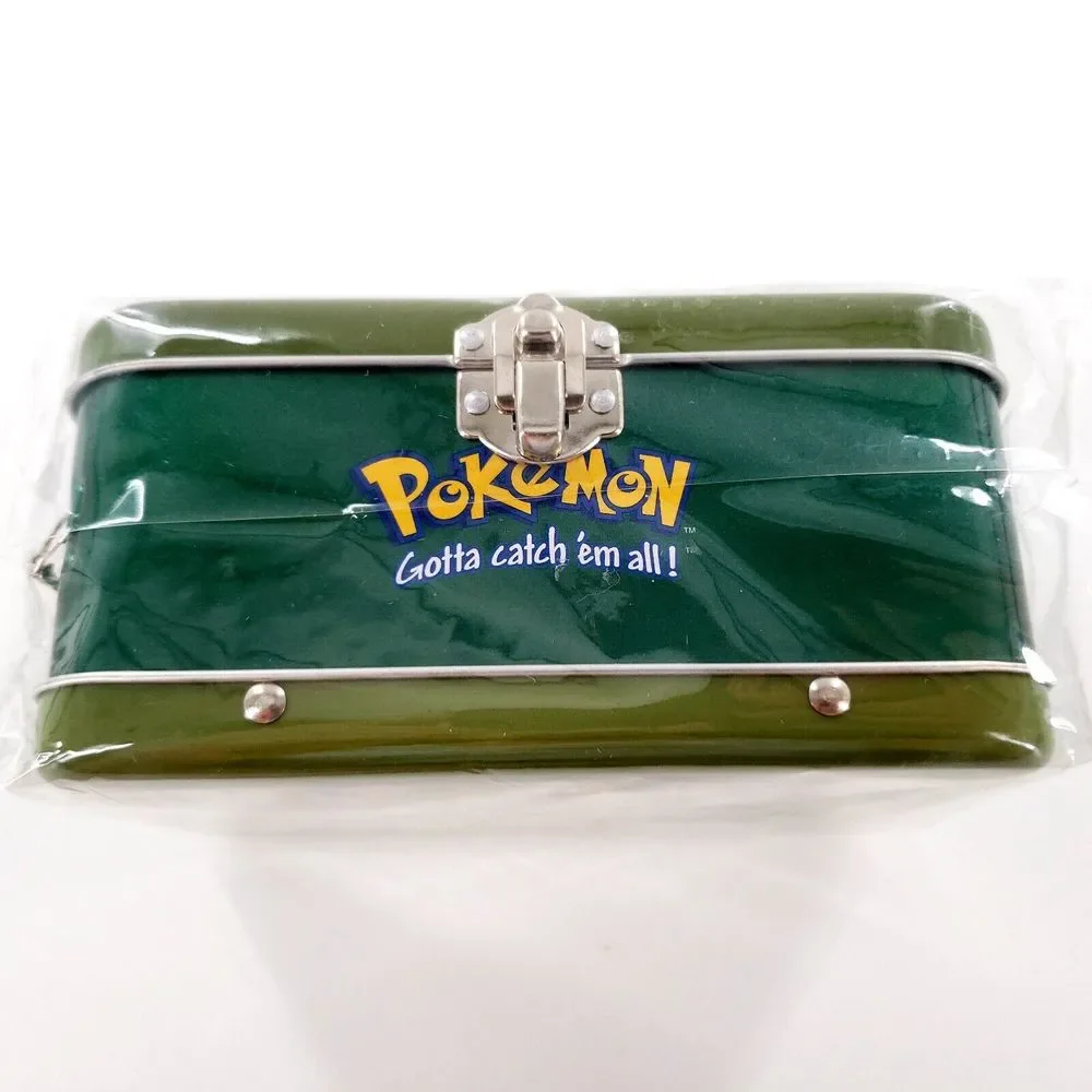 Vtg 2000 Nintendo Pokemon Gotta Catch 'Em All Green Collectors Tin 6